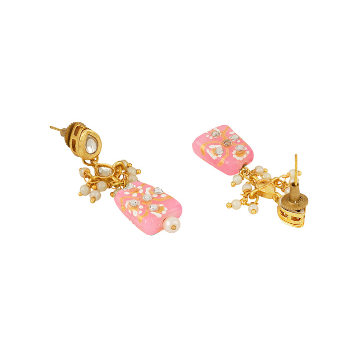 Teejh Idhika Pink Beaded Necklace Set