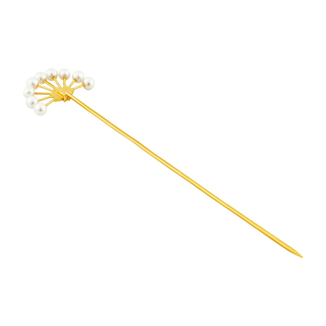 Teejh Kimakshi Red and Gold Enamel Hair Pin