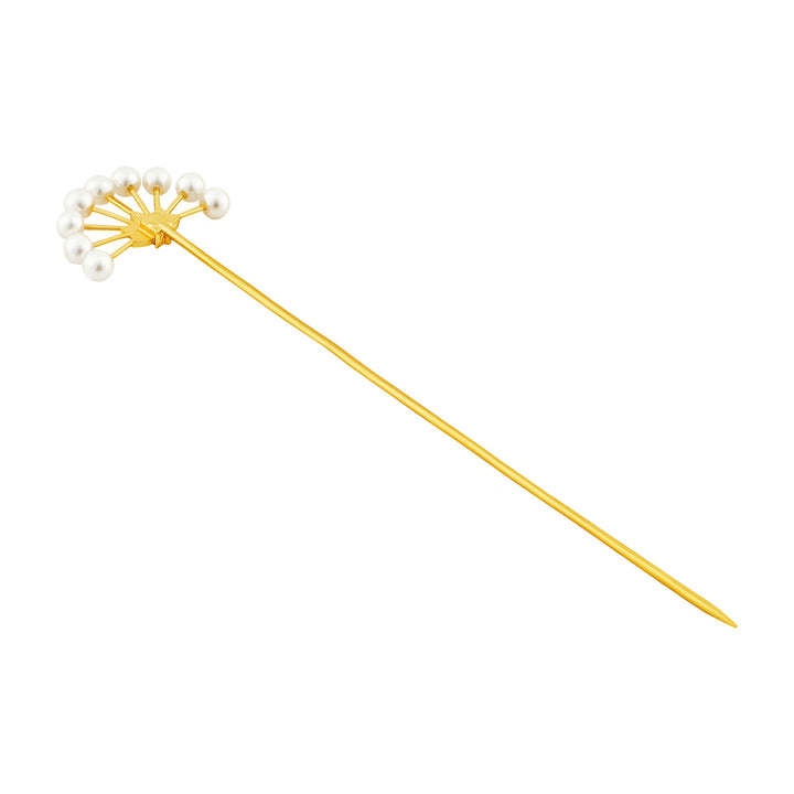 Teejh Kimakshi Red and Gold Enamel Hair Pin