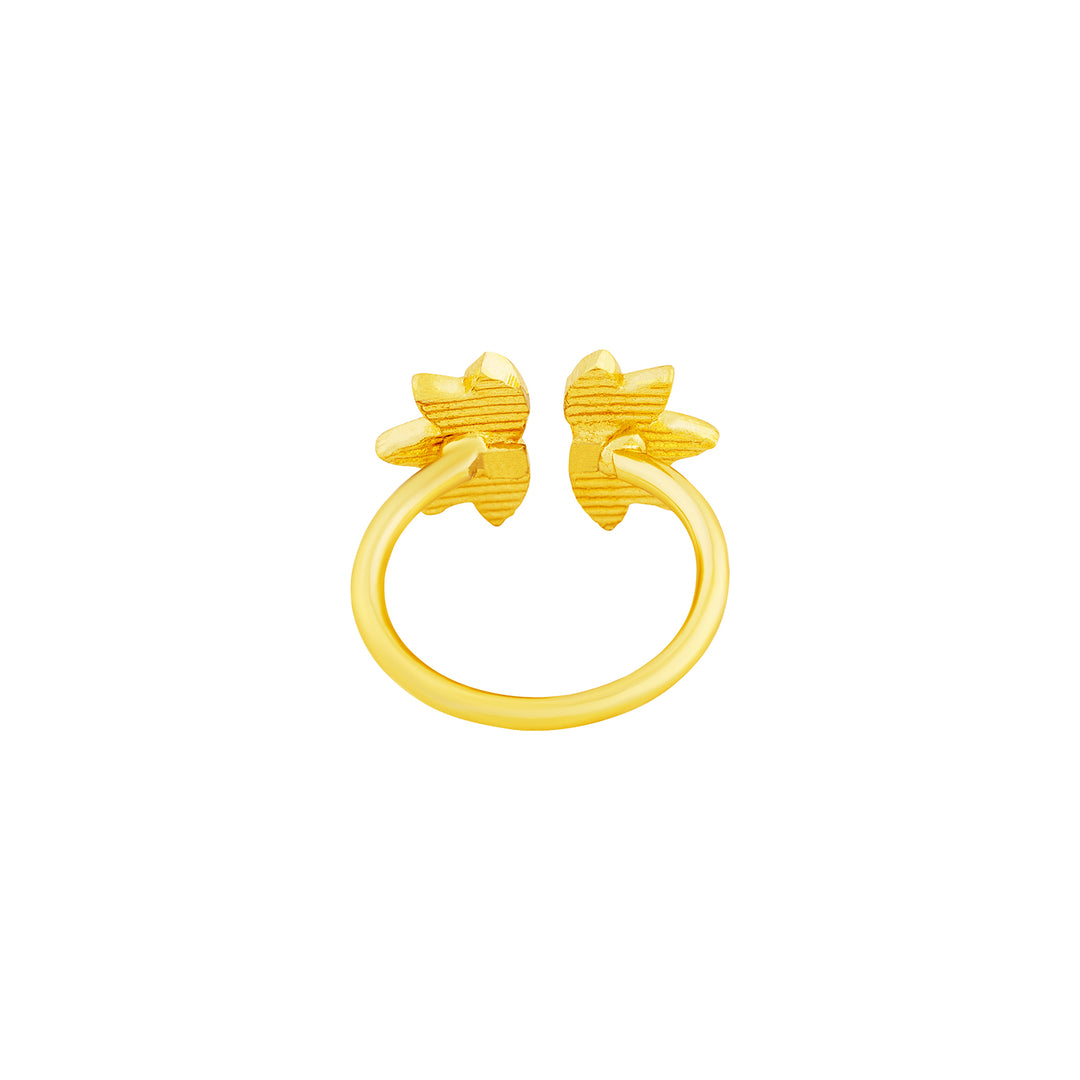 Teejh Indrina Red and Gold Enamel Ring