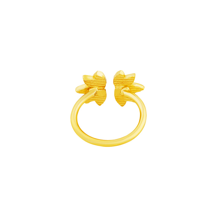 Teejh Indrina Red and Gold Enamel Ring