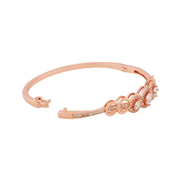 Teejh Diva Dynasty CZ Stones Rosegold Bracelet