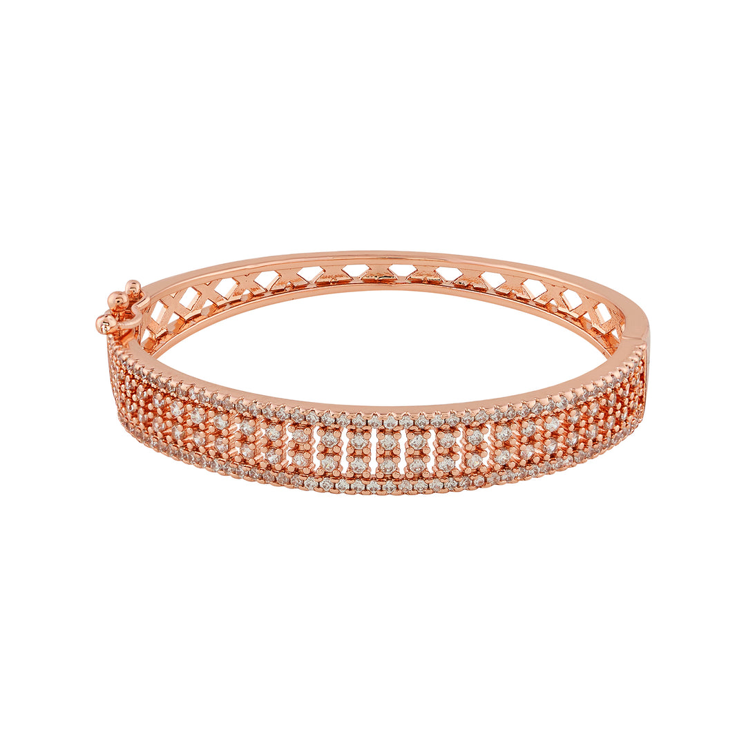 Teejh Veda Vishaal CZ Stones Rosegold Bracelet