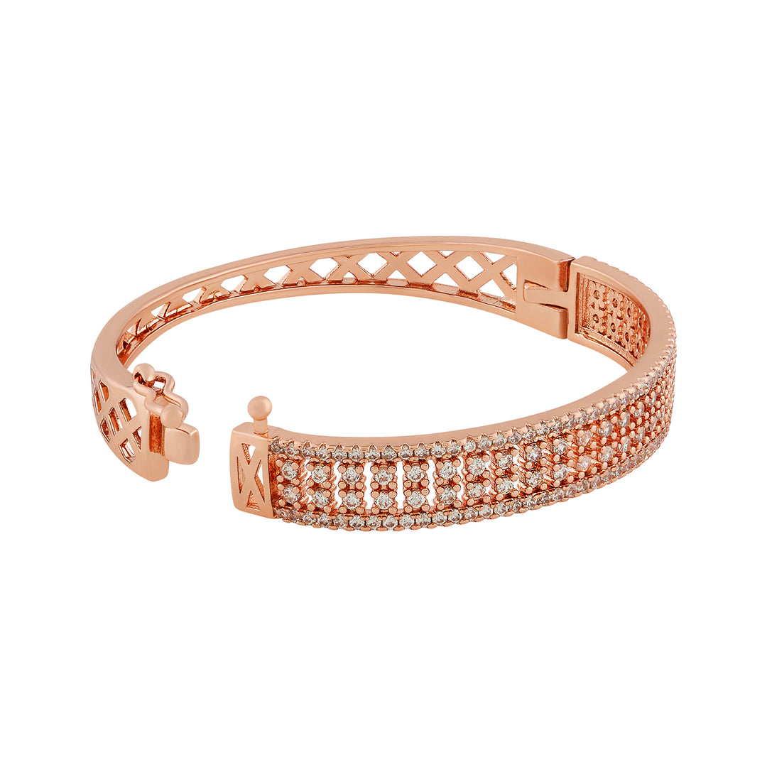 Teejh Veda Vishaal CZ Stones Rosegold Bracelet
