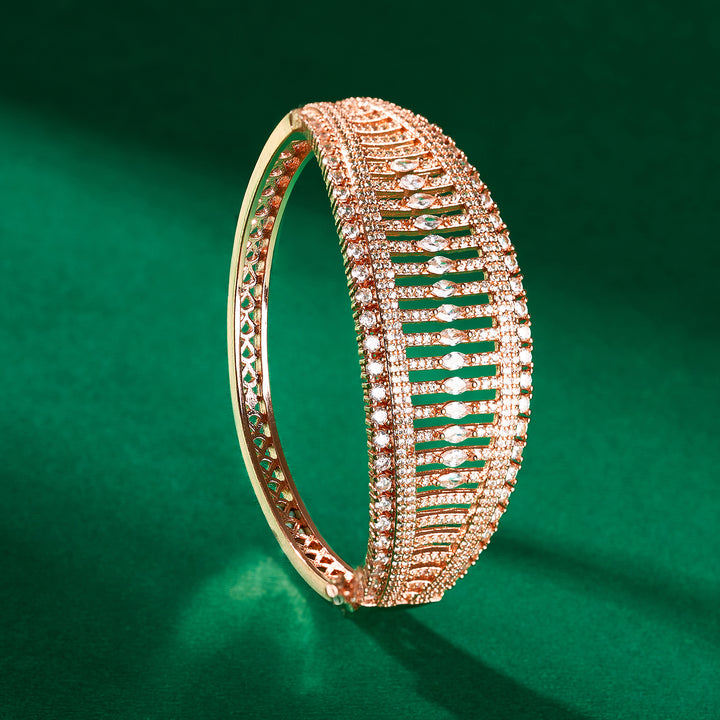 Teejh Kiran Kalyan CZ Stones Rosegold Bracelet