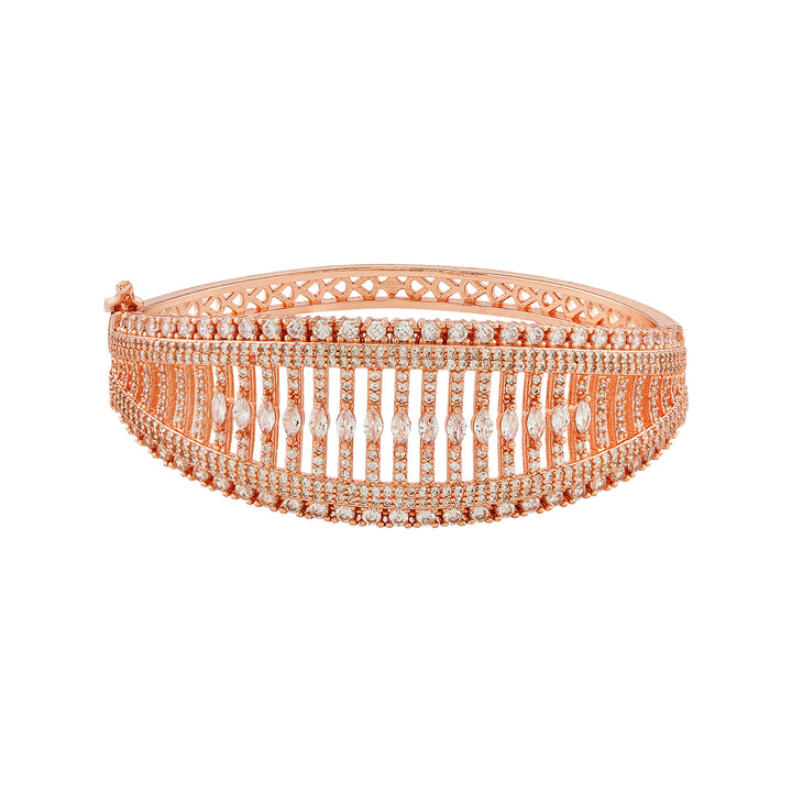 Teejh Kiran Kalyan CZ Stones Rosegold Bracelet