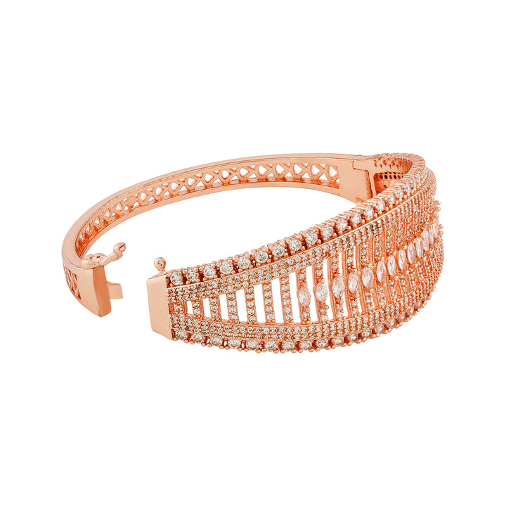 Teejh Kiran Kalyan CZ Stones Rosegold Bracelet