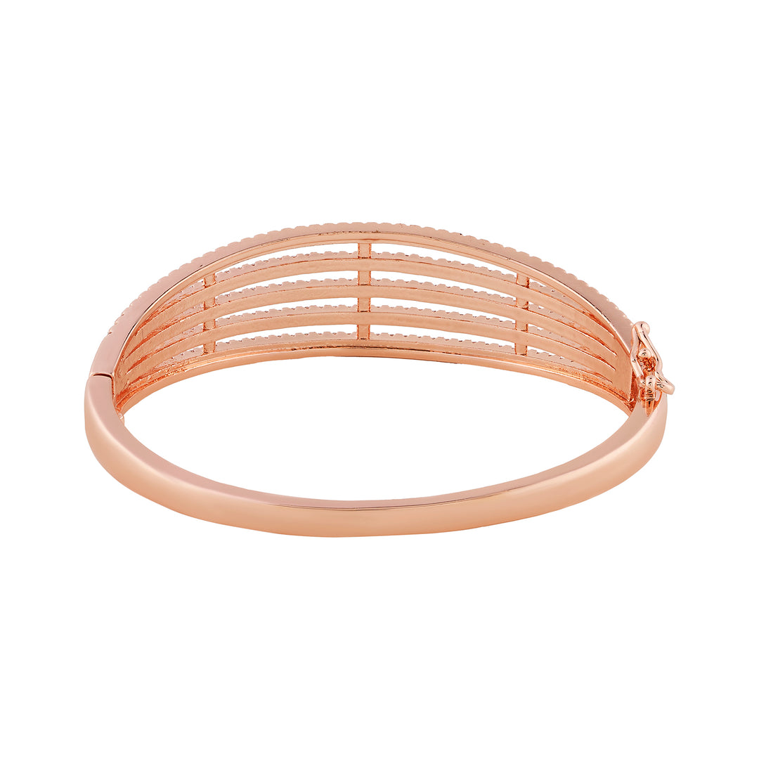 Teejh Lavanya Lustre CZ Stones Rosegold Bracelet