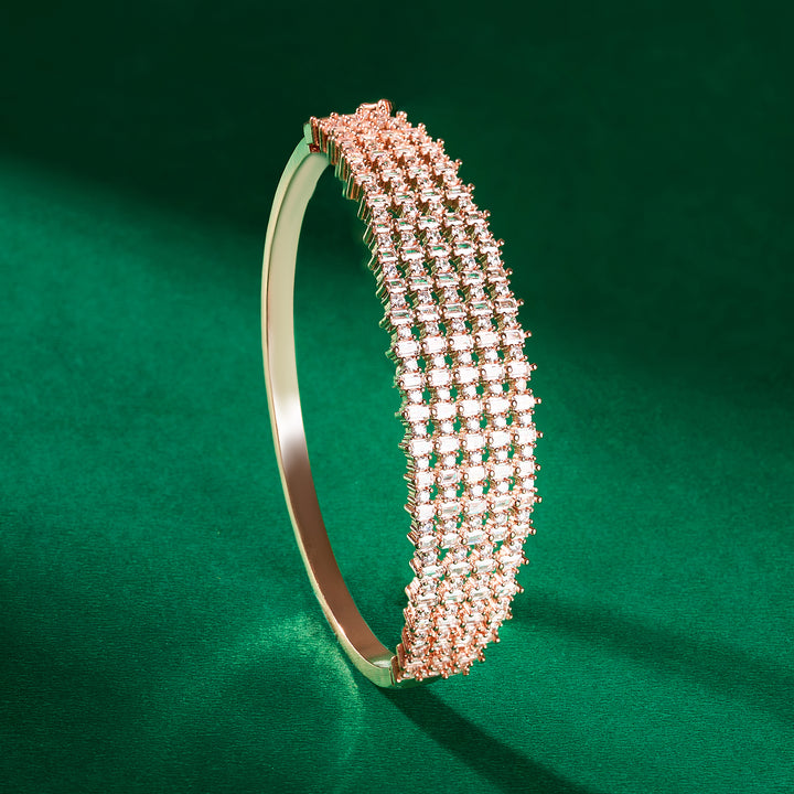 Teejh Taj Tranquil CZ Stones Rosegold Bracelet