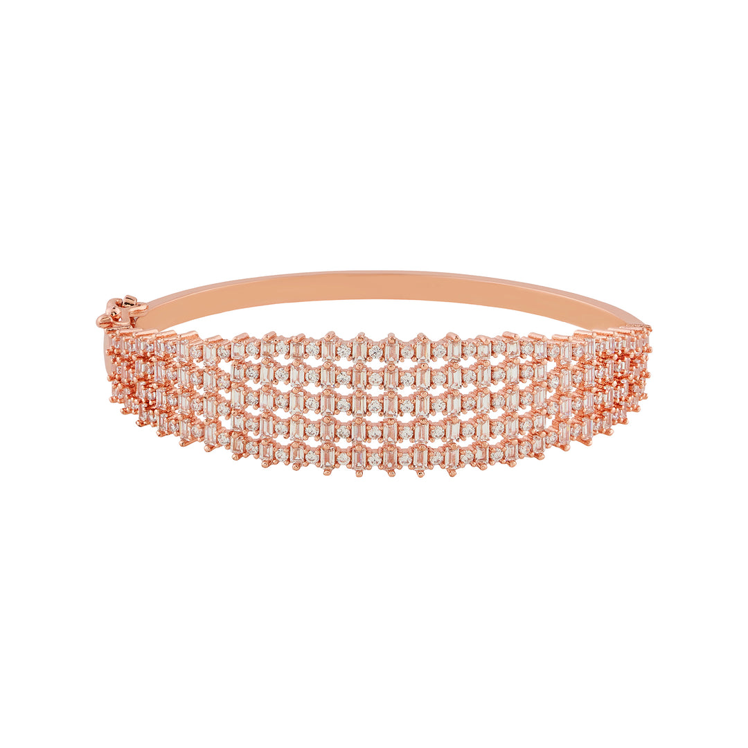 Teejh Taj Tranquil CZ Stones Rosegold Bracelet