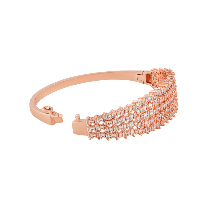 Teejh Taj Tranquil CZ Stones Rosegold Bracelet