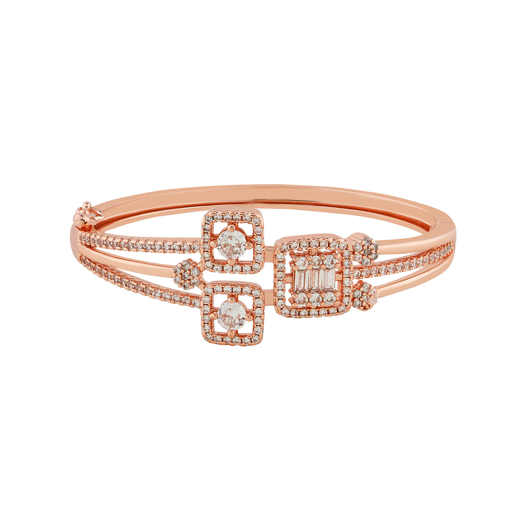 Teejh Kavya Kiran CZ Stones Rosegold Bracelet