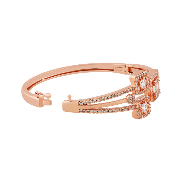 Teejh Kavya Kiran CZ Stones Rosegold Bracelet