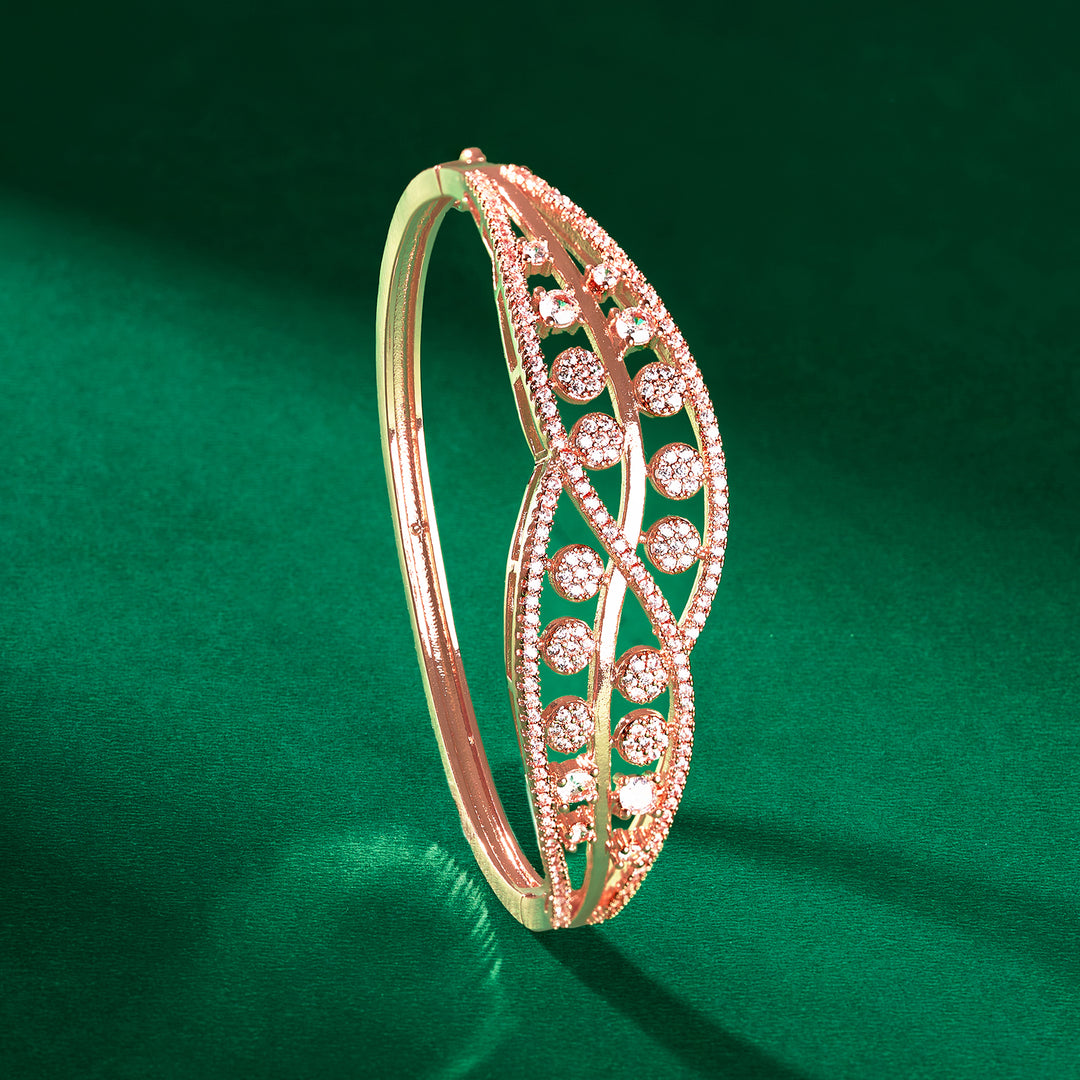 Teejh Zeenat Zest CZ Stones Rosegold Bracelet