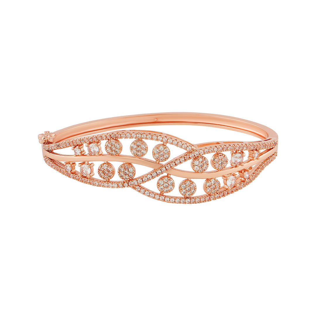 Teejh Zeenat Zest CZ Stones Rosegold Bracelet