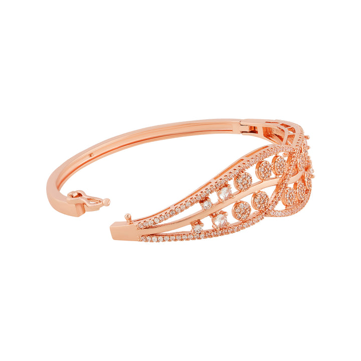 Teejh Zeenat Zest CZ Stones Rosegold Bracelet