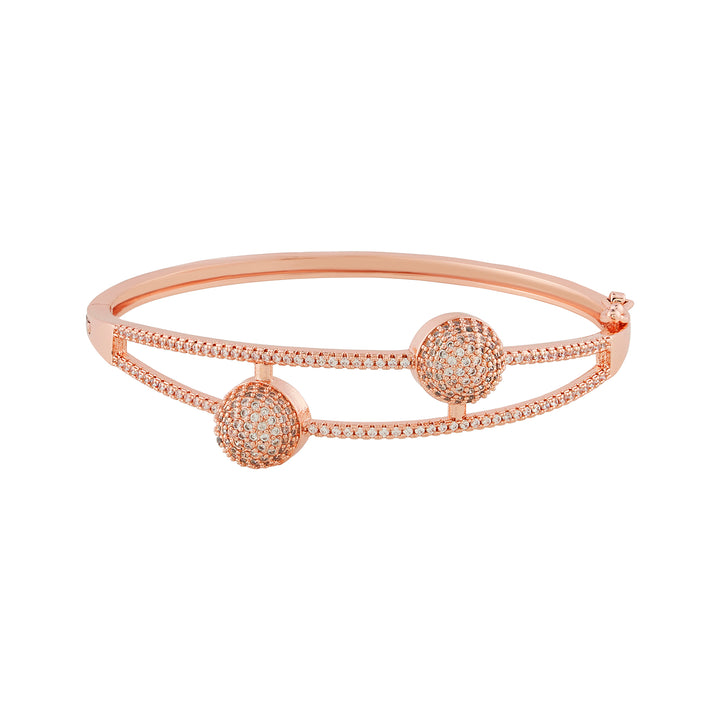 Teejh Jewel of Jhansi CZ Stones Rosegold Bracelet
