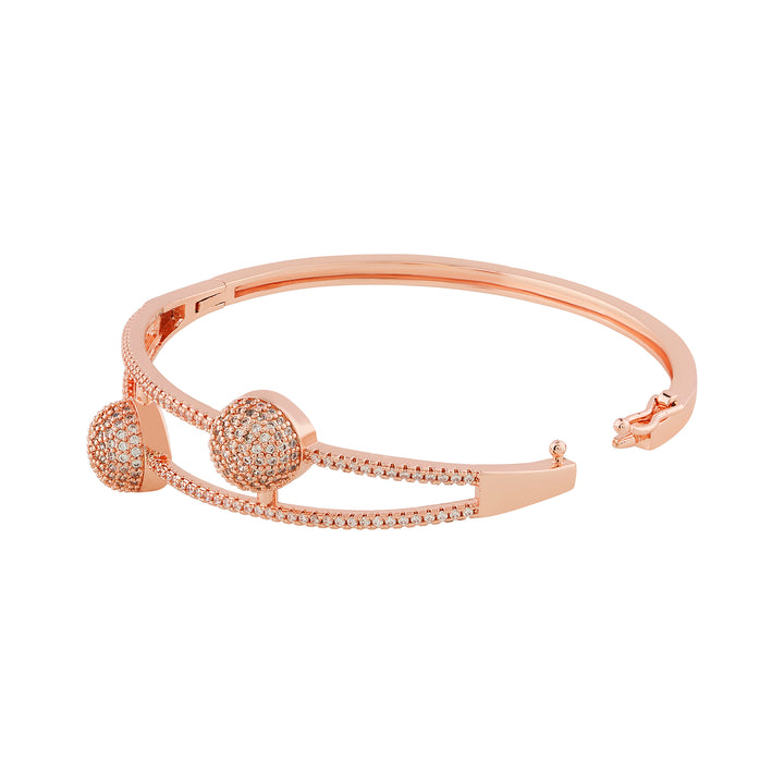 Teejh Jewel of Jhansi CZ Stones Rosegold Bracelet