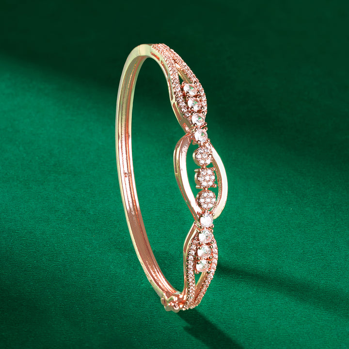 Teejh Sona Sundari CZ Stones Rosegold Bracelet