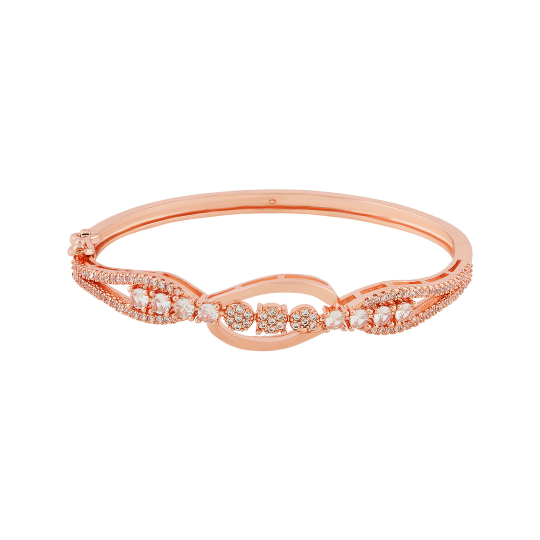 Teejh Sona Sundari CZ Stones Rosegold Bracelet