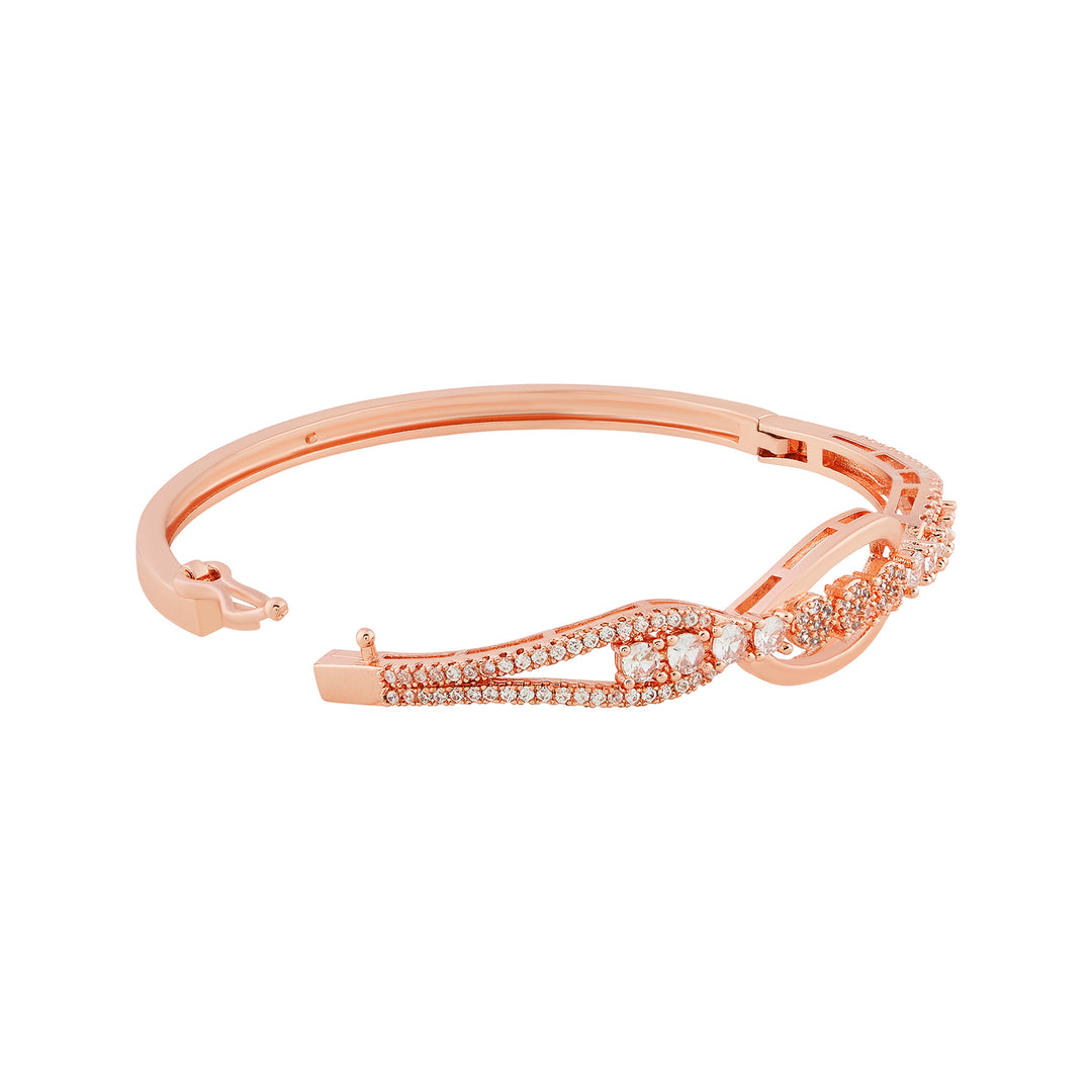 Teejh Sona Sundari CZ Stones Rosegold Bracelet