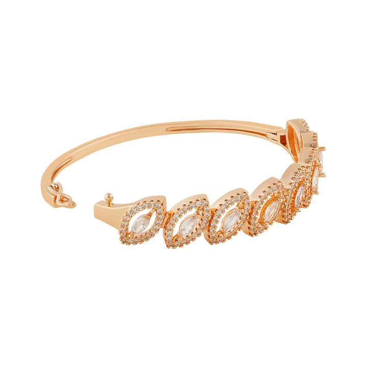 Teejh Aarti Allure CZ Stones  Rosegold Bracelet