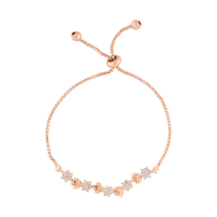 Teejh Twinkle Rosegold Floral Bracelet