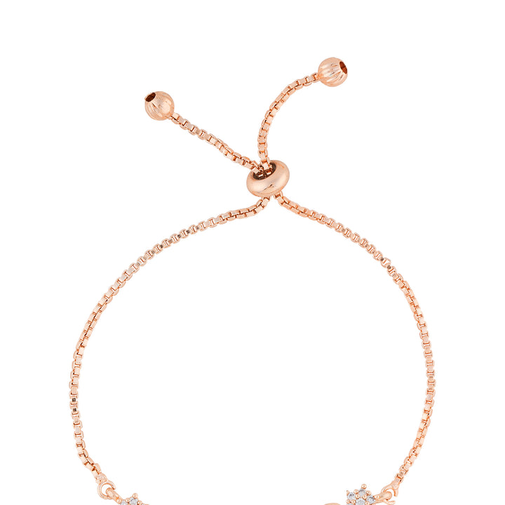 Teejh Twinkle Rosegold Floral Bracelet