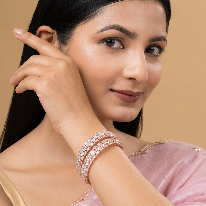 Teejh Eternaa Rosegold Bangles