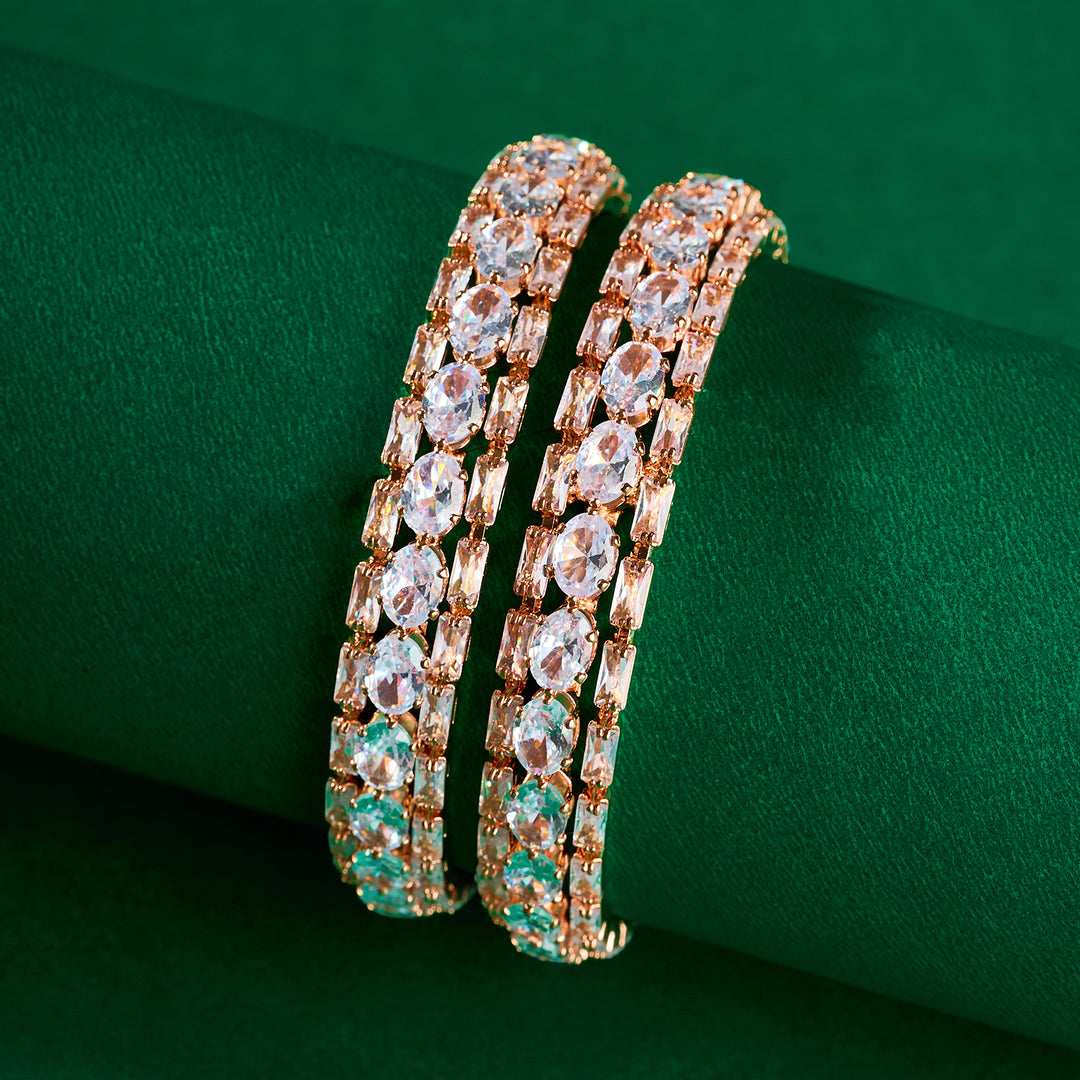 Teejh Eternaa Rosegold Bangles