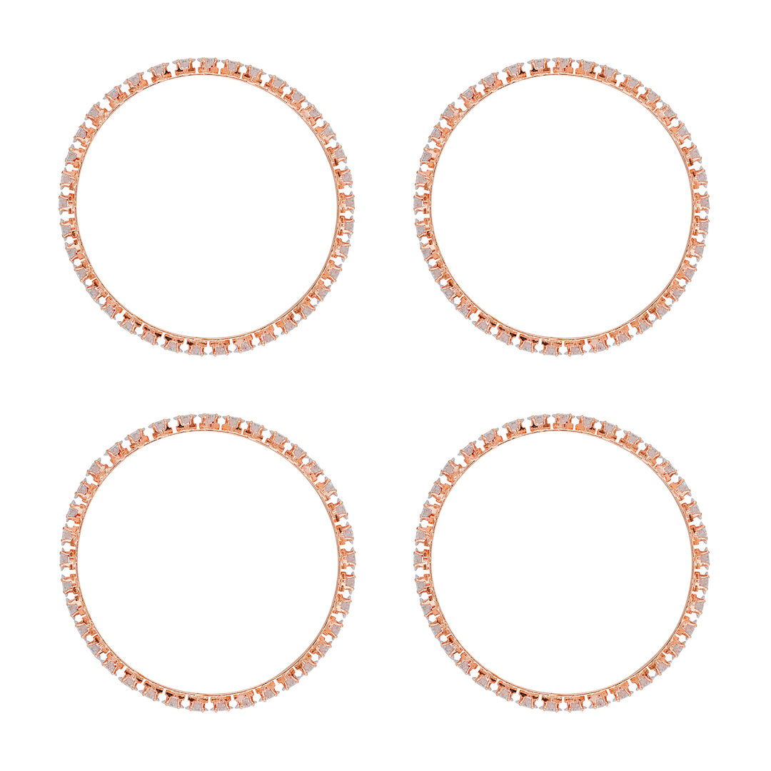 Teejh Glowy Rosegold Bangles