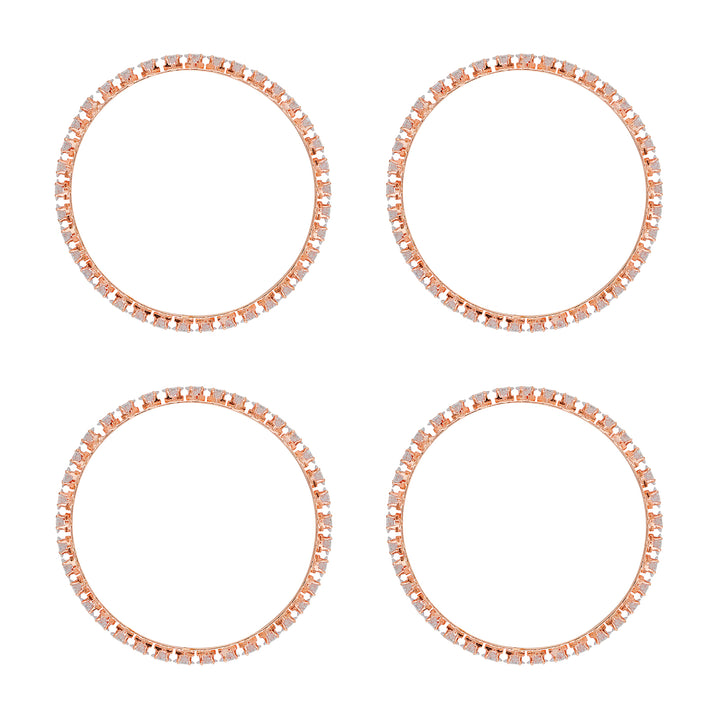 Teejh Glowy Rosegold Bangles