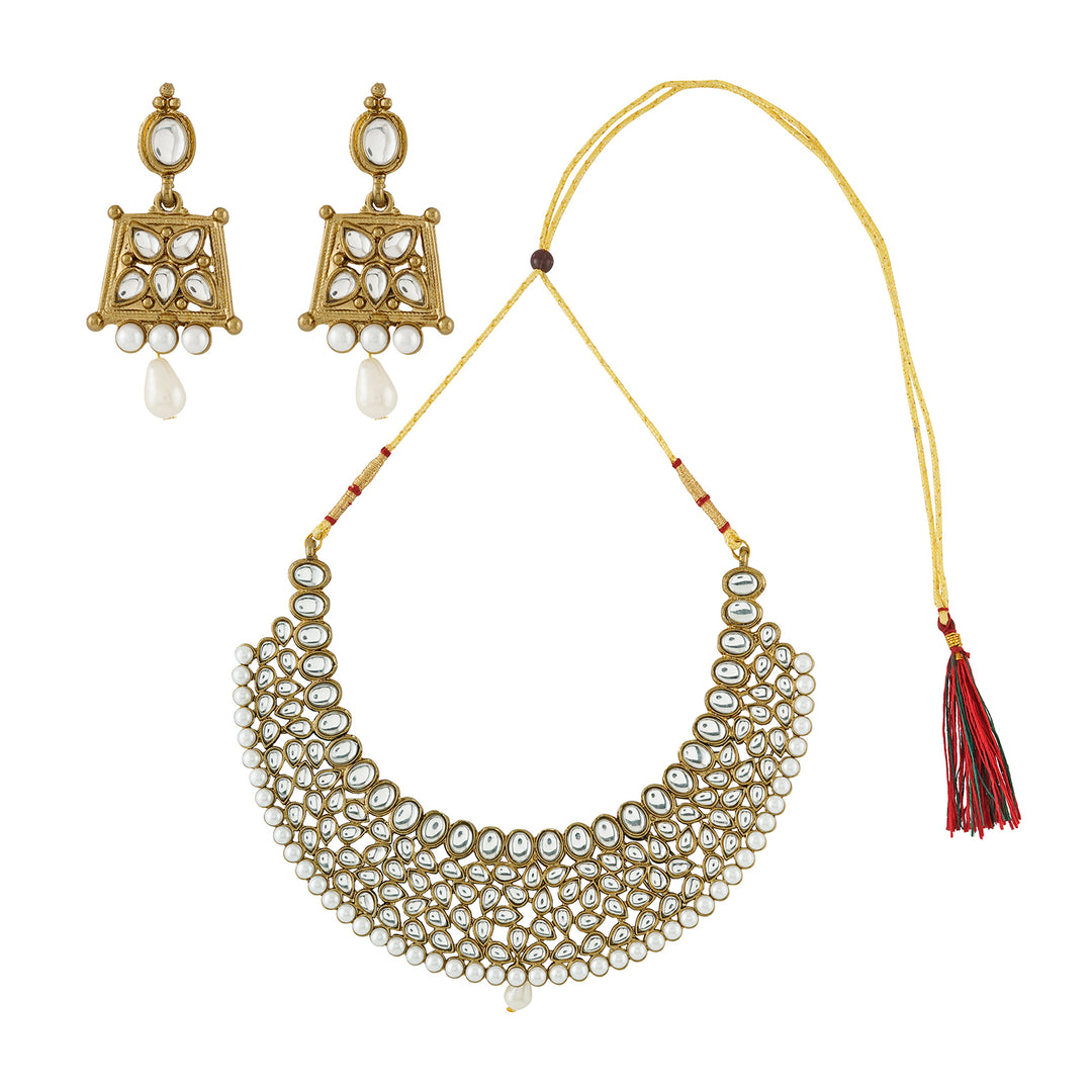 Teejh Trishya Gold Necklace Set