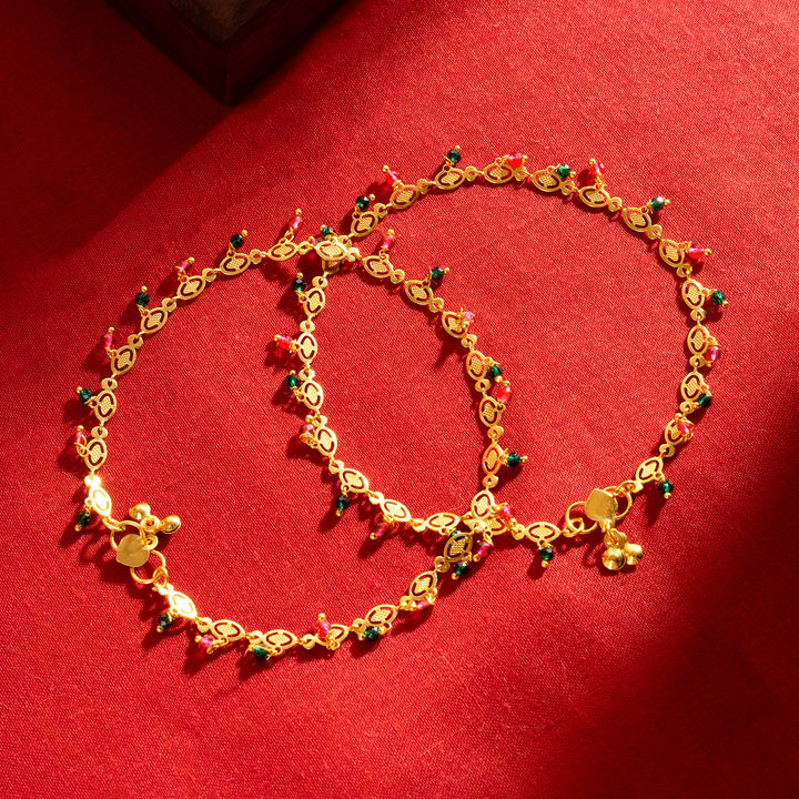Teejh Swarna Sringar Gold Payal