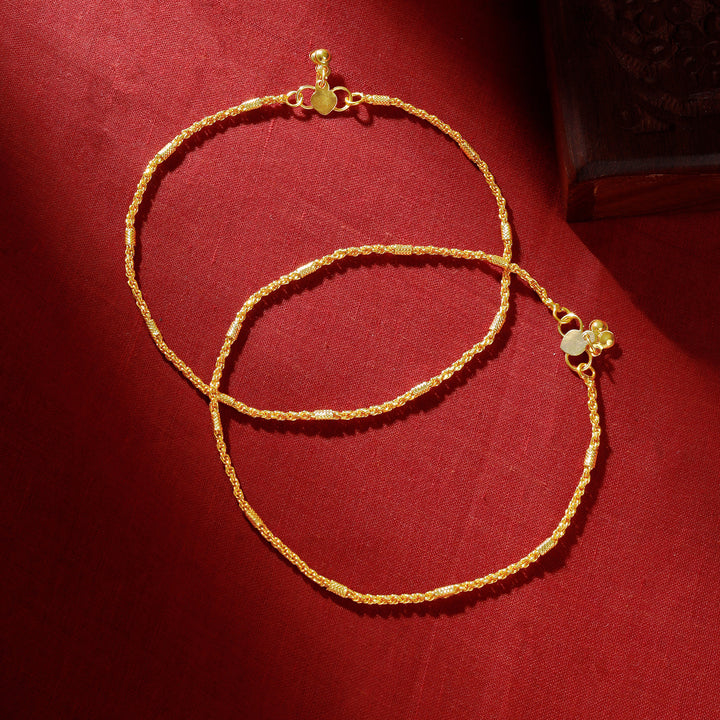 Teejh Nupur Nirvana Gold Payal