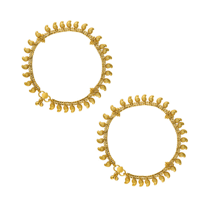 Teejh Veda Varnika Gold Payal