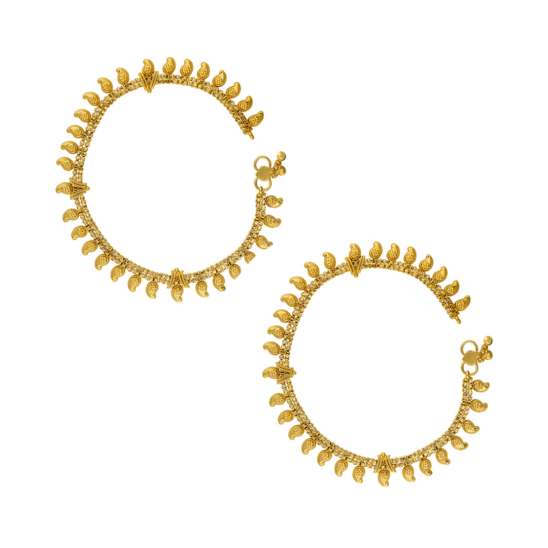 Teejh Veda Varnika Gold Payal