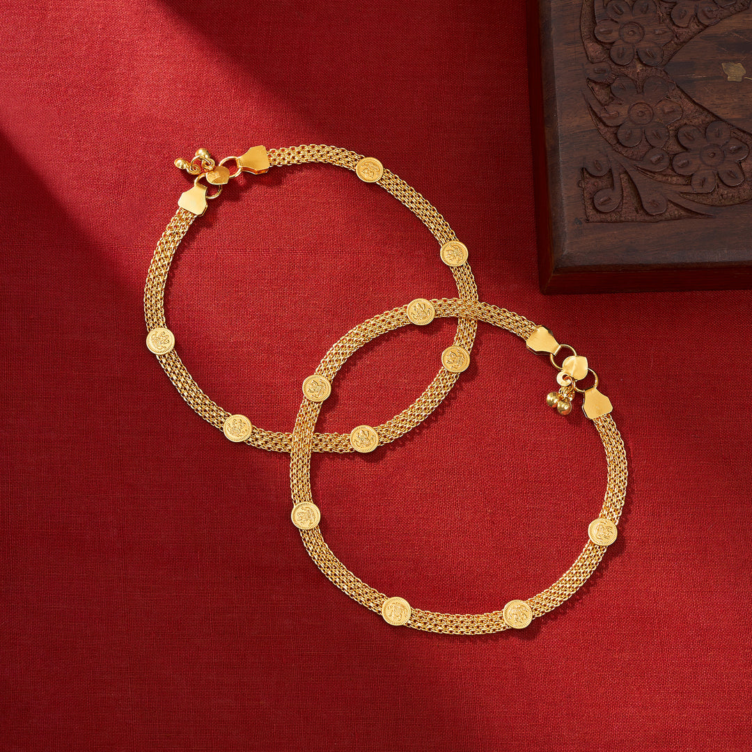 Teejh Rithika Rhythm Gold Payal