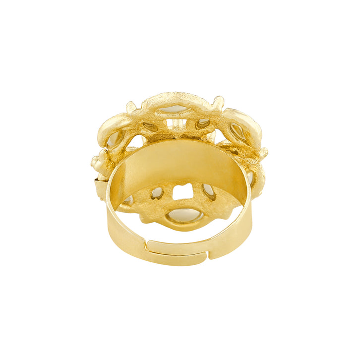 Teejh Varnika Polki Gold Ring