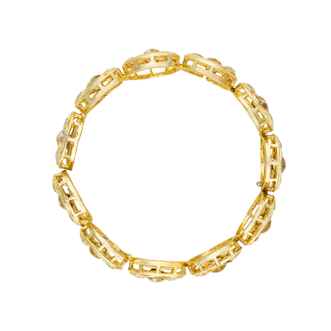 Teejh Shailee Gold and Kundan Bracelet