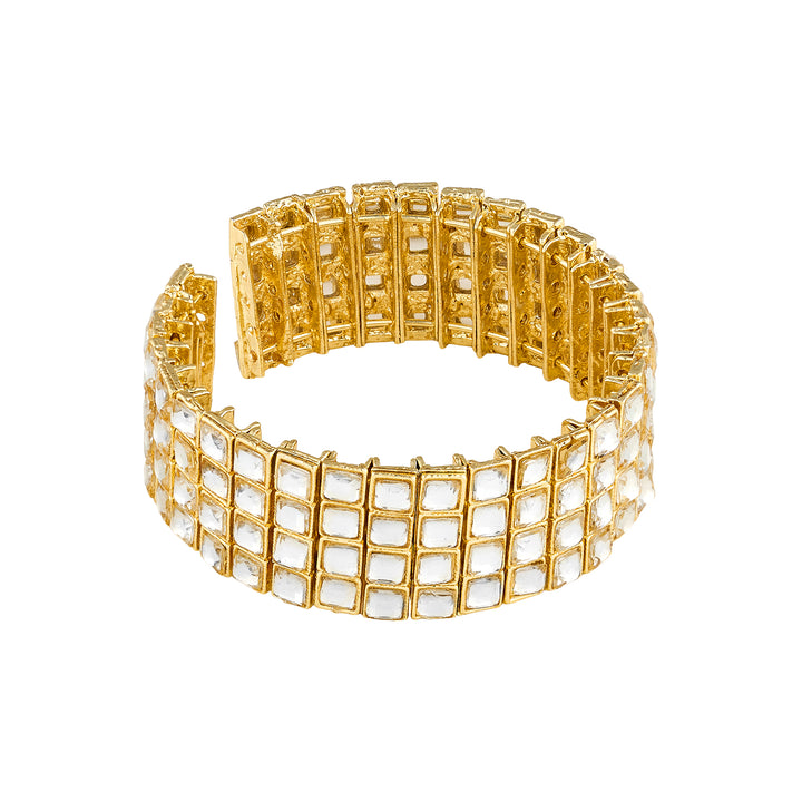 Teejh Kaarvi Square stone Gold Bracelet