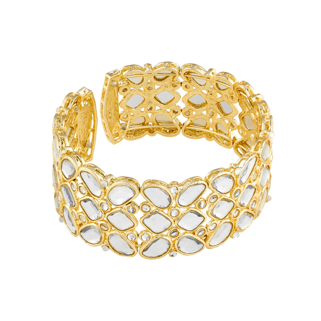 Teejh Kaarvi Round stone Gold Bracelet