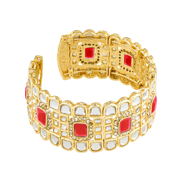 Teejh Kaarvi Red stone Gold Bracelet