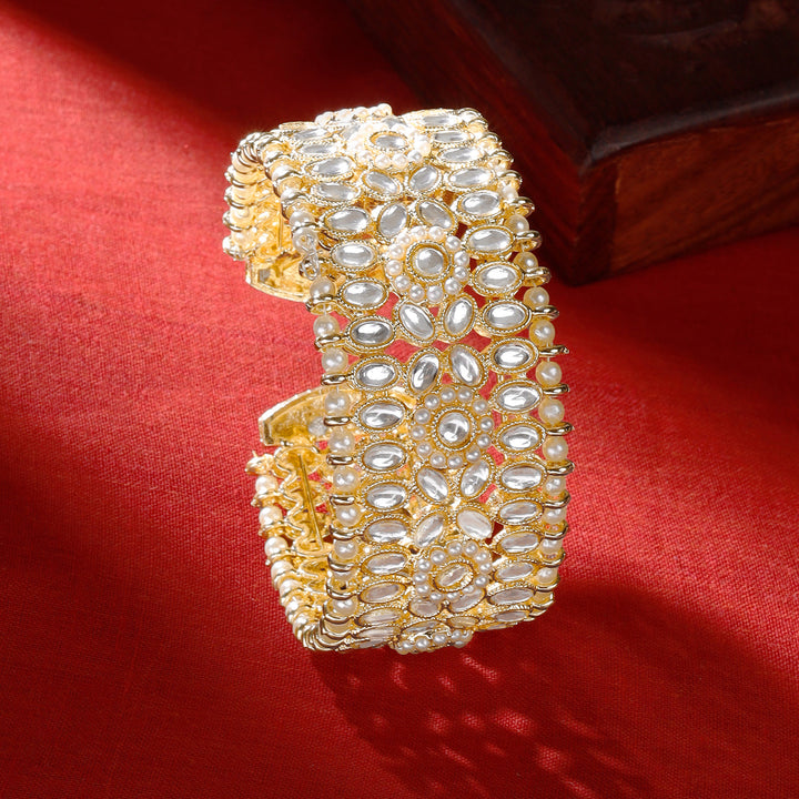Teejh Rajitha Gold Polki Bracelet