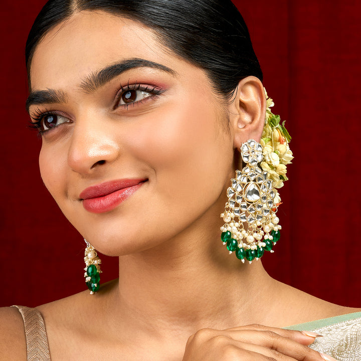 Teejh Pavia Green Gold Earrings