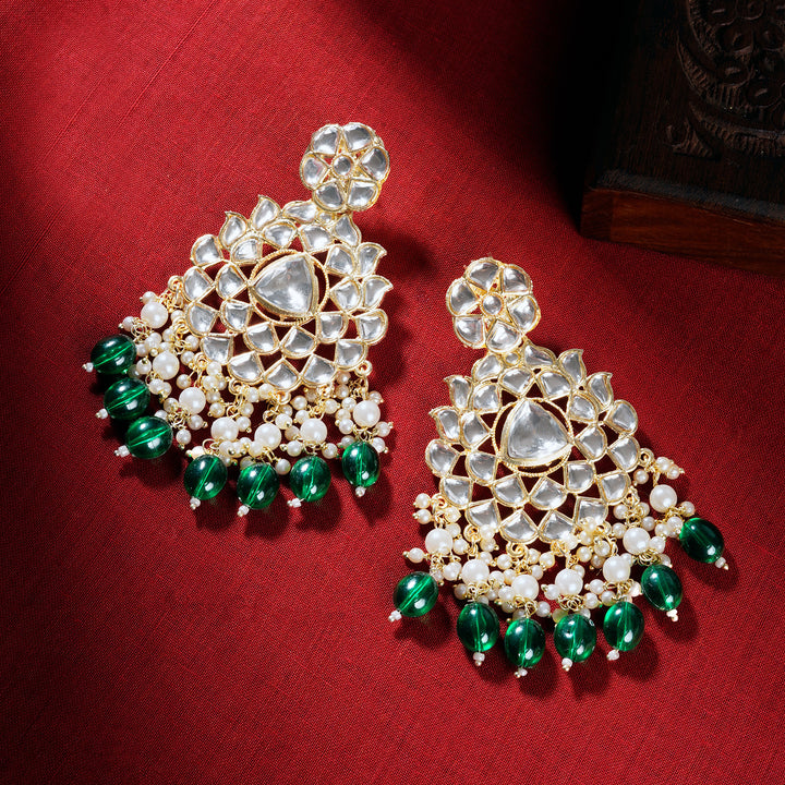 Teejh Pavia Green Gold Earrings
