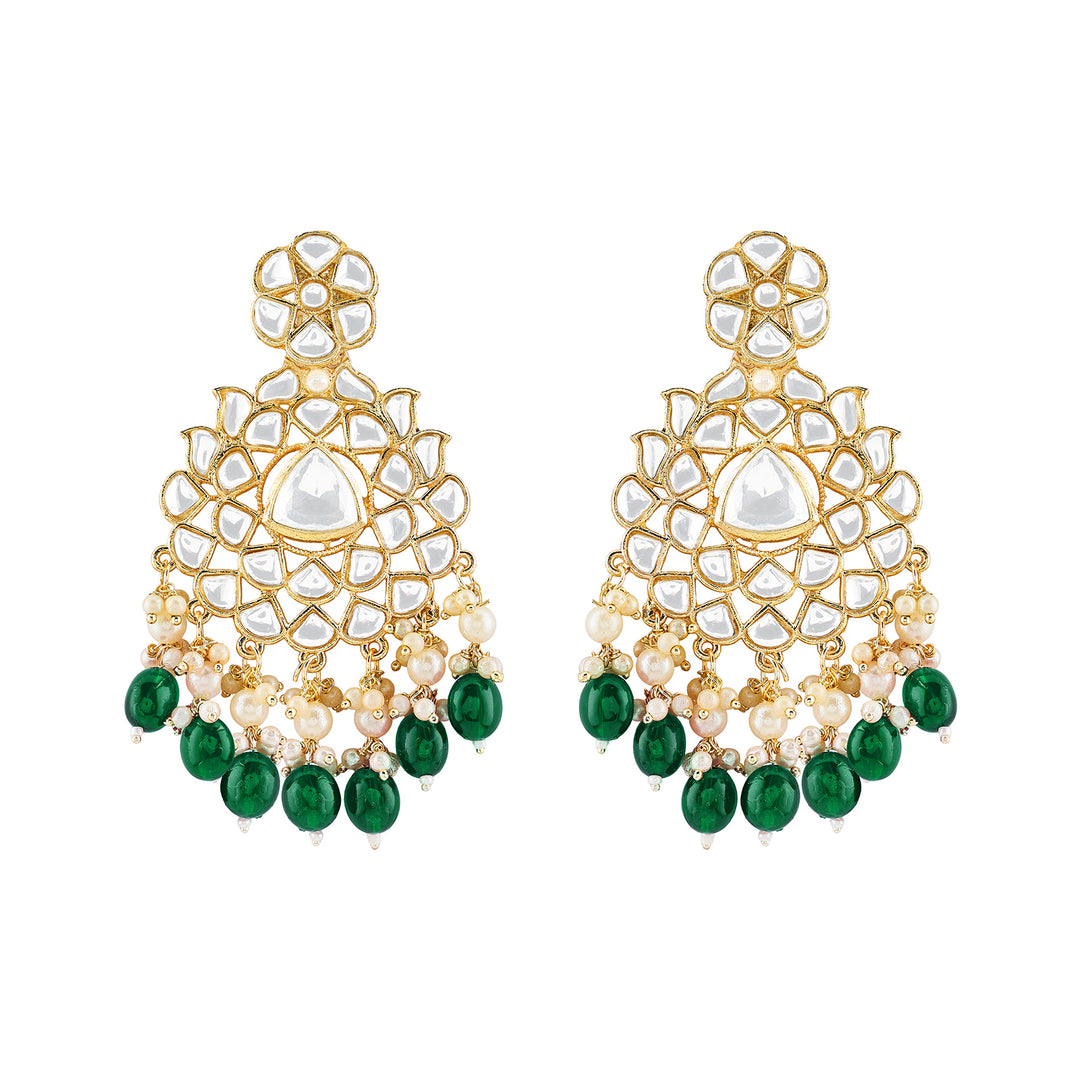 Teejh Pavia Green Gold Earrings