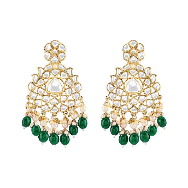 Teejh Pavia Green Gold Earrings