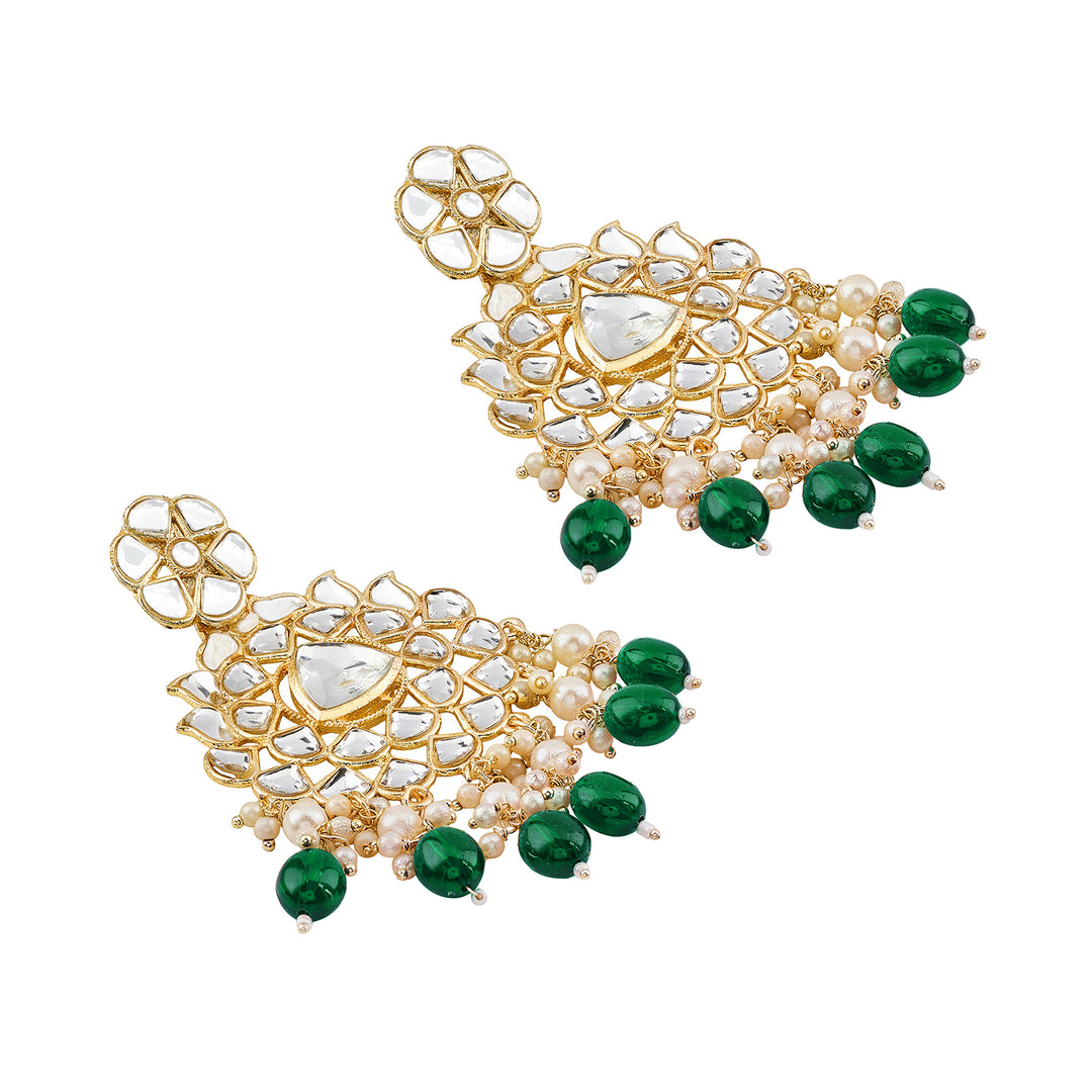 Teejh Pavia Green Gold Earrings