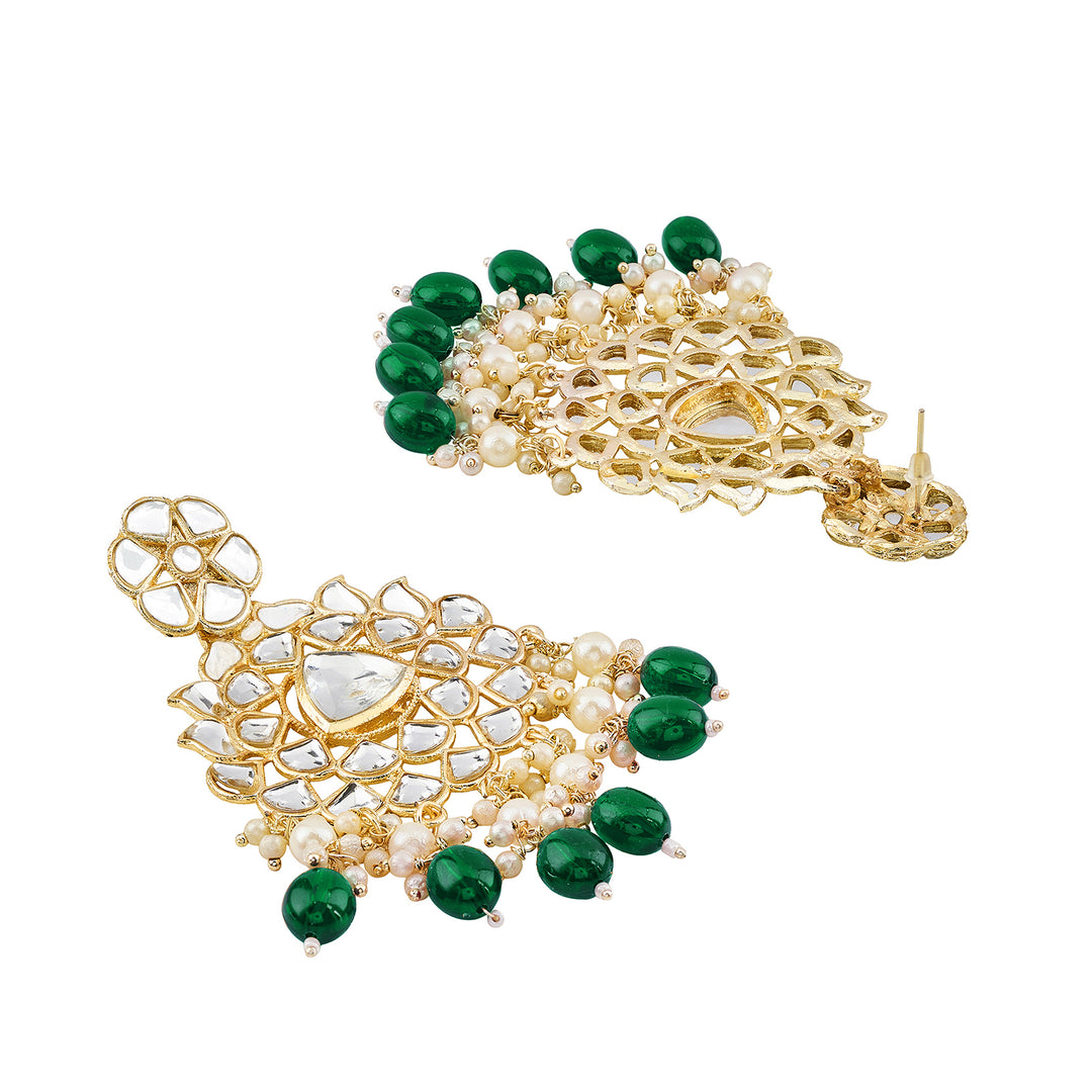 Teejh Pavia Green Gold Earrings
